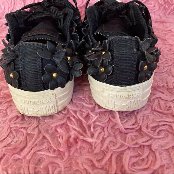 Converse X PatBo Chuck Taylor Studs & Flower Sneakers Black Size 6.5 - Picture 10 of 15